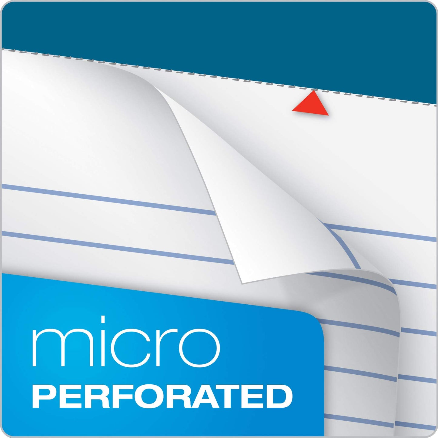 TOPS Docket Writing Pads, 8-1/2" x 11-3/4", Legal Rule, White Paper, 50 Sheets, 12 Pack (63410)