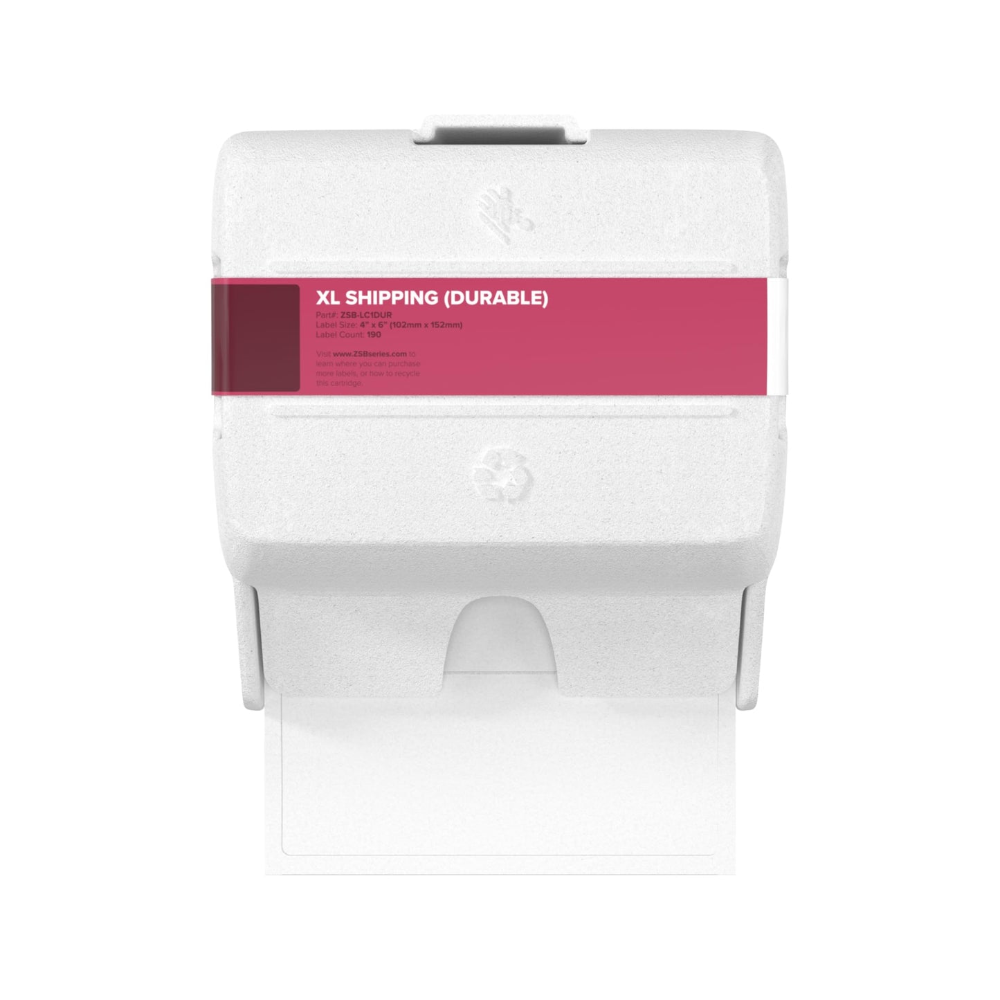 Zebra ZSB Series Labels - Potato Starch-Based Printer Label Paper - Recyclable Cartridge for Stickers - Versatile, Cloud-Based Adhesive - Durable Shipping, 4" x 6"