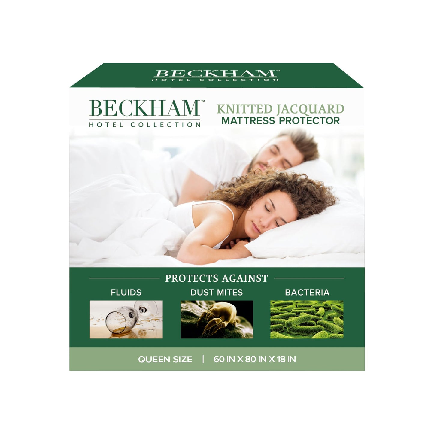 Beckham Hotel Collection Mattress Protector — Hotel-Grade Viscose Blend, Silent Waterproof Protection That Preserves Mattress Feel, Queen