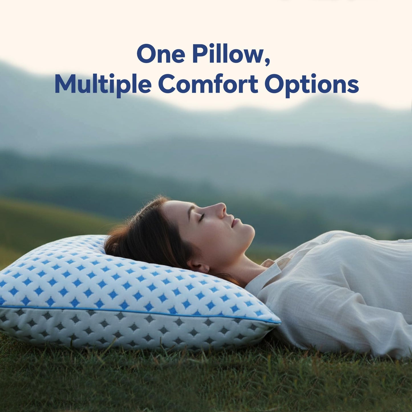 LOVELYREST Memory Foam Pillows 2 Pack – Adjustable Loft Cooling Pillows King Size Set of 2 for Sleeping, Firm, Supportive, and Breathable Design for Hot, Side, Back, and Stomach Sleepers