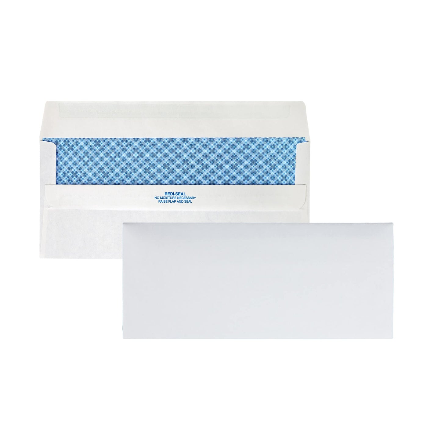 Quality Park #10, Redi-Seal Security Tint Business Envelopes, Self-Seal, 24-lb, White, 500/Box (11218)