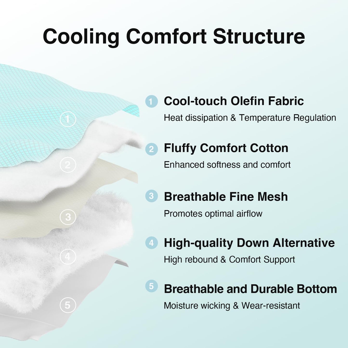 Novilla Cooling Mattress Topper Twin Size, Cooling Factors Infused Mattress Pad for Hot Sleepers, Breathable Mattress Cover with Deep Pocket, Soft Down Alternative Bed Topper for Back Pain Relief