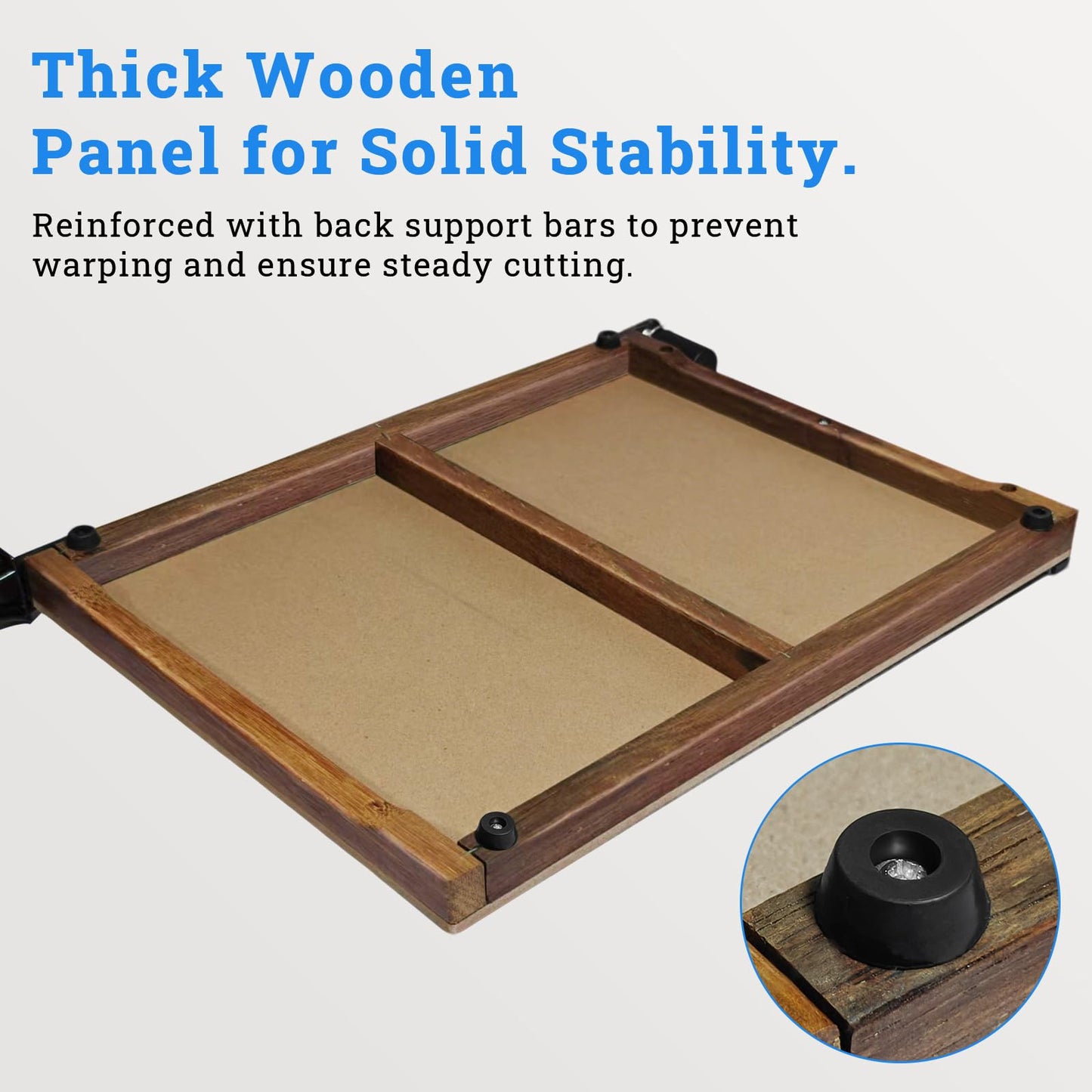 ALRITOTEK A3 Guillotine Paper Cutter Trimmer, 18" Wood Paper Trimmer for Office and Crafts, 10-12 Sheets Capacity (Wooden)