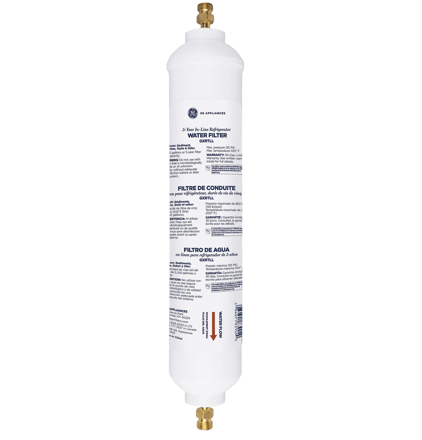 GE Appliances GXRTLL 5-Year in-LINE Filtration System Water Filter