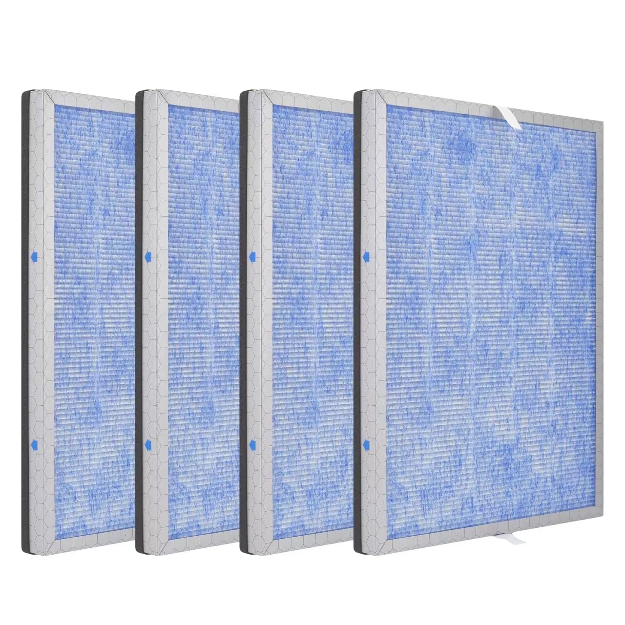 Hichoryer【Upgraded】MSA3 Air Purifier Replacement Filter,Compatible with Membrane Solutions Air Purifier MSA3 & MSA3S, 3-in-1 H13 True HEPA Filter with Odaller Pure Technology, 4 Pack