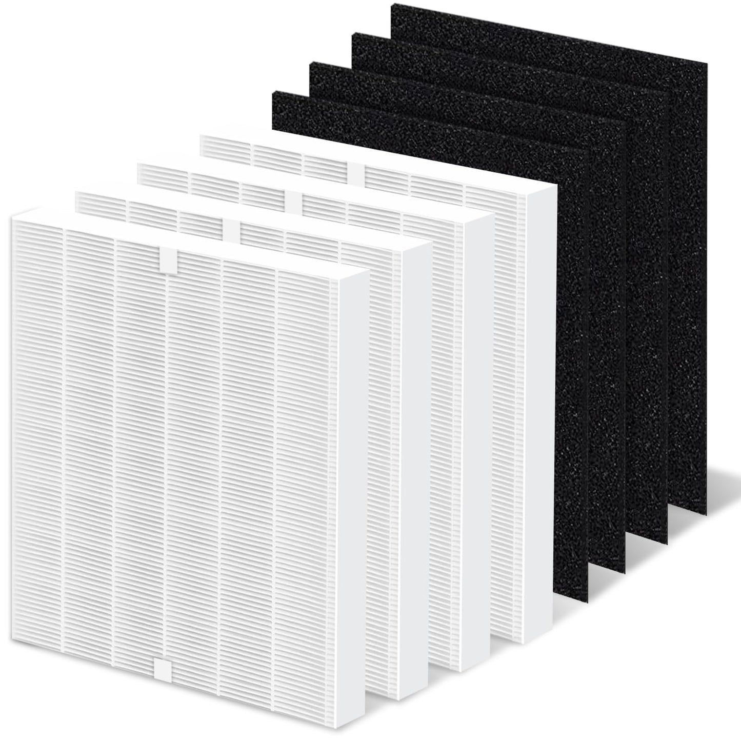 NXBHG AP-1512HH Replacement Filter Compatible with Coway Airmega AP-1512HH and Airmega 200M air Puri-Fier, AP-1512HH-FP, AP-1518R, AP-1519P, 4 Filter, 4 Carbon Filters, Compared to Part #3304899