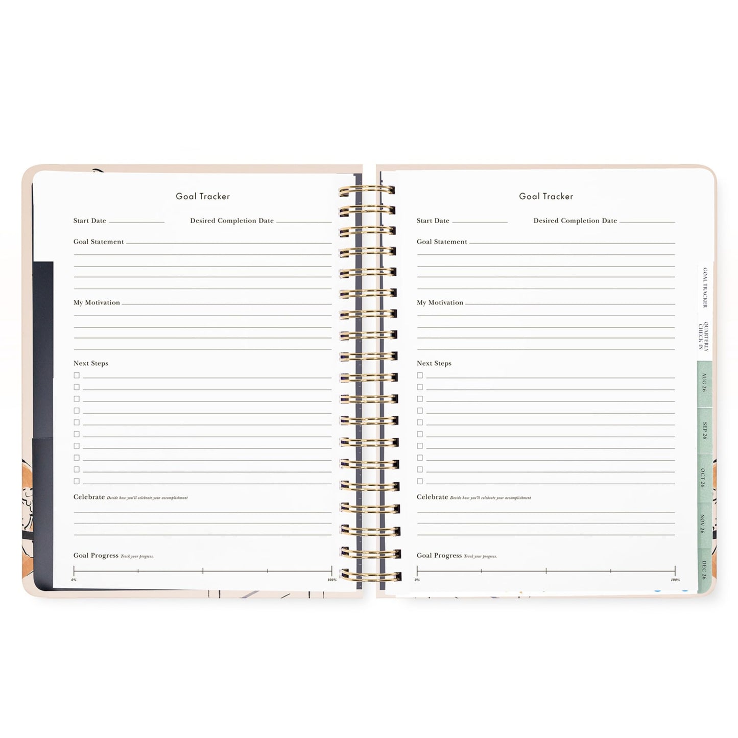 kate spade new york Mega Planner 10" x 8.5" Spiral Bound Agenda with Monthly & Weekly Layouts, Goal Tracker, Vacation Planner, Stickers, Tabs, Elastic Closure & Pocket August 2026-December 2027 (New York Dream)
