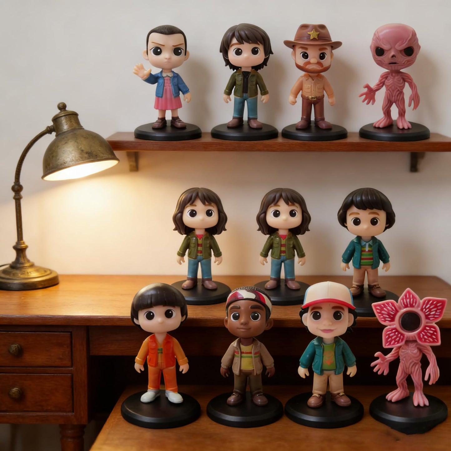 Fomuson 10Pcs Stranger Figure,Character Model Collectable Figure Creative Gift for Fans