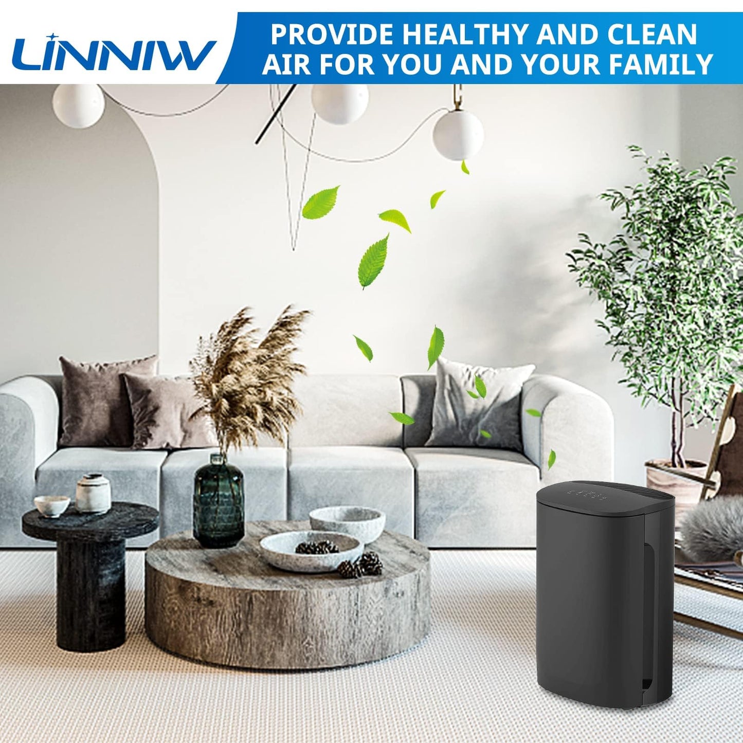 LINNIW 4 Pack F2 A2 Replacement Filter Compatible with 3M Filtrete Room Air Purifier Models FAP-C02WA-G2 FAP-C03BA-G2 FAP-T03BA-G2 FAP-SCO2N FAP-CO2-A2 FAP-CO3-A2 FAP-TO3-A2