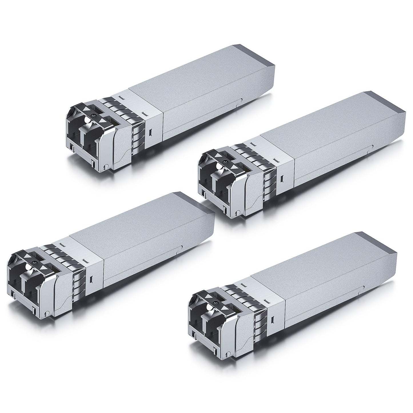 10Gtek 10GBase-SR SFP+ LC Transceiver, 10G 850nm Multimode SFP Module, up to 300 Meters, for Cisco SFP-10G-SR, Meraki MA-SFP-10GB-SR, Ubiquiti UniFi UF-MM-10G, Fortinet, Mikrotik and More, Pack of 4