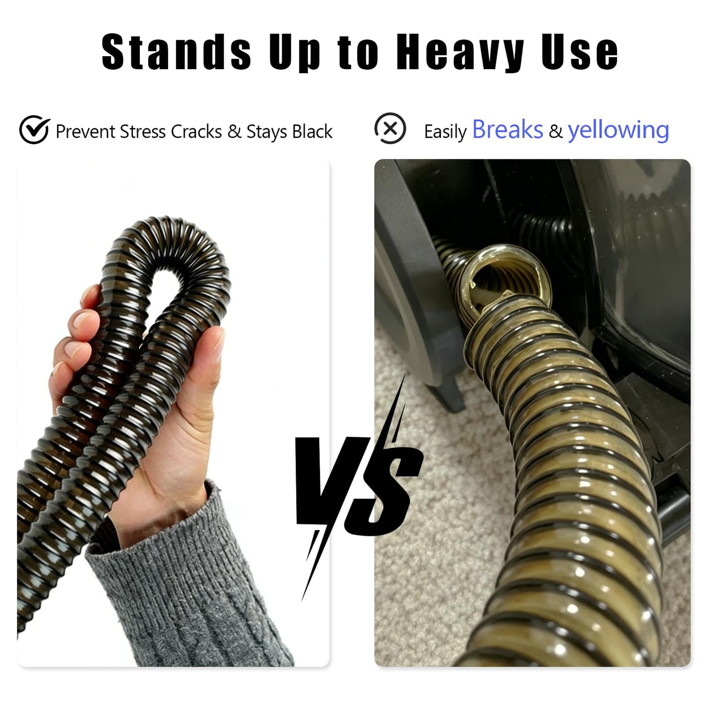 Upgraded Compatible with Bissell Replacement Hose-Fits Models 3624,3194,2505,2458,2891,1565 & More,Compatible with Bissell Parts-OEM Models 2037905 & 1606643,Flexible Hose for Deep Cleaner