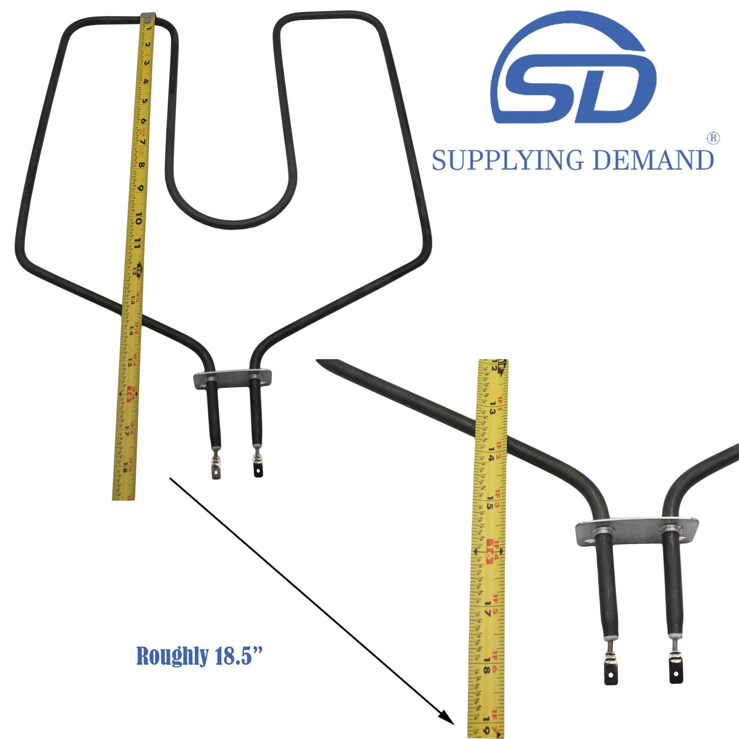 Supplying Demand WB44K5009 260838 Electric Range Broil Element Replacement Model Specific Not Universal