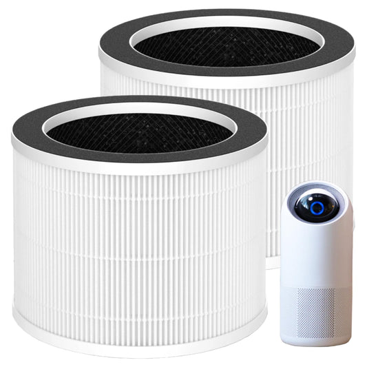 2 Pack Moon Replacement Filter for Sterra Moon Air Purifier, 3 in 1, H13 True HEPA with Activated Carbon and Pre-Filter
