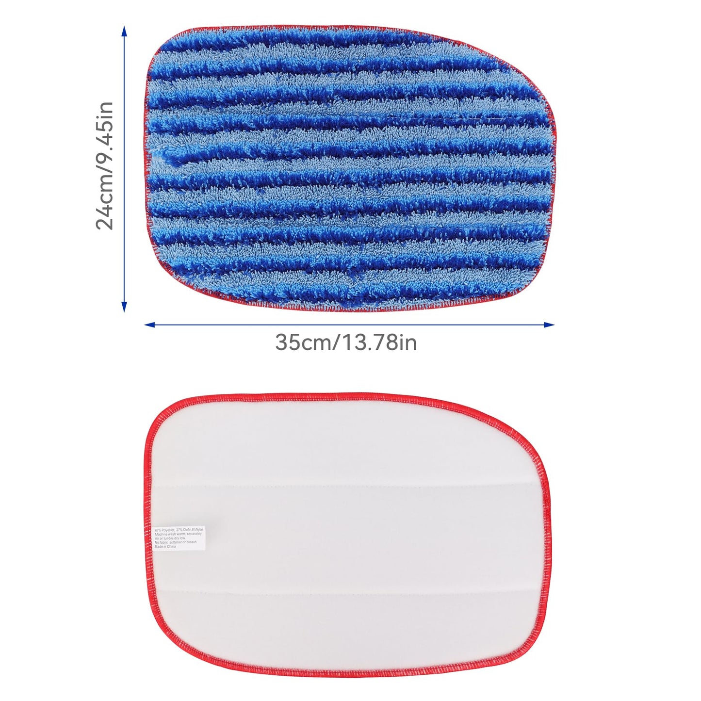 MC1375/MC1385 Microfiber Steam Mop Pads: 6 Pack Steam Replacement Pads Compatible with McCulloch MC1375, MC1385, MC1270 Steam Cleaners, Reusable & Washable Replaces Mop Pad Model: A1375-100/A1375-101