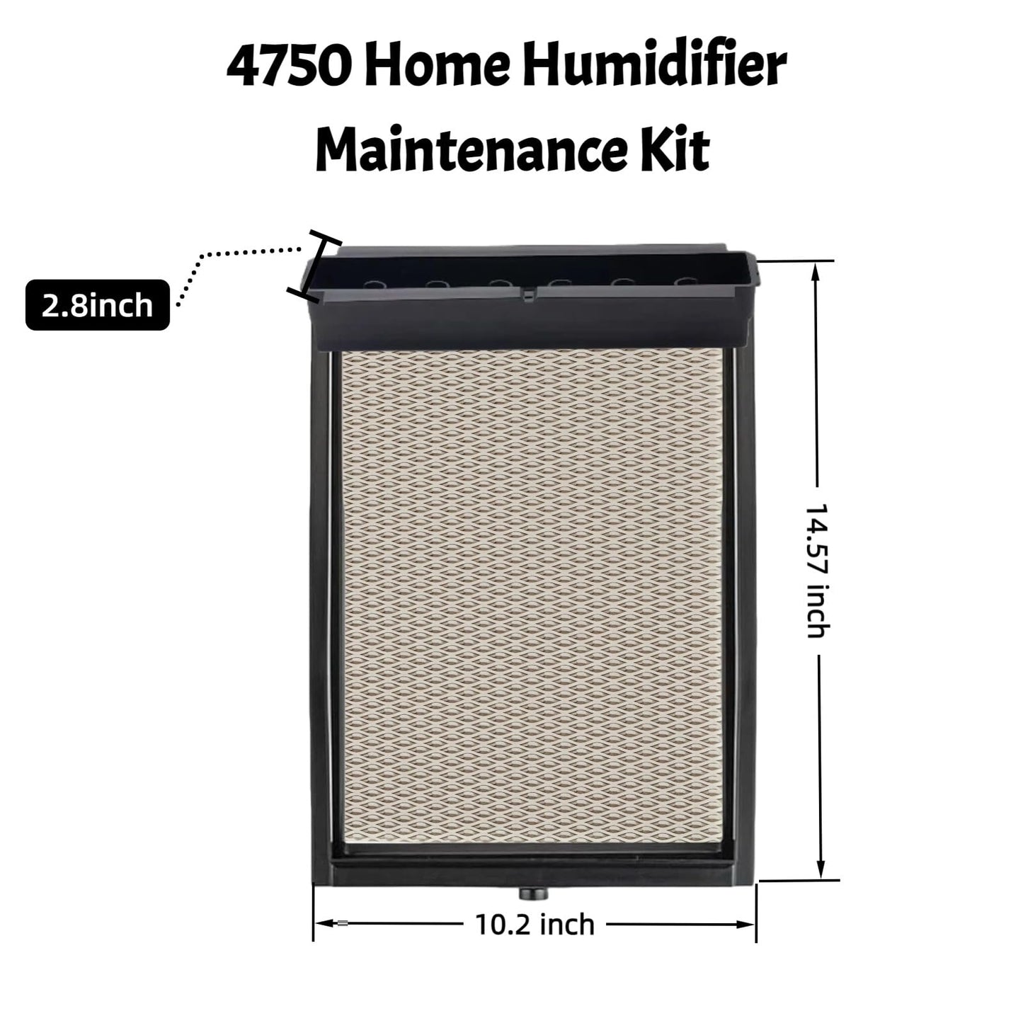 GeegAcc 4750 Humidifier Maintenance Kit with Model 35 Water Panel Replacement Filter, Compatible with Aprilaire Whole-House Humidifier Models 700,700A,700M,760,760A,768