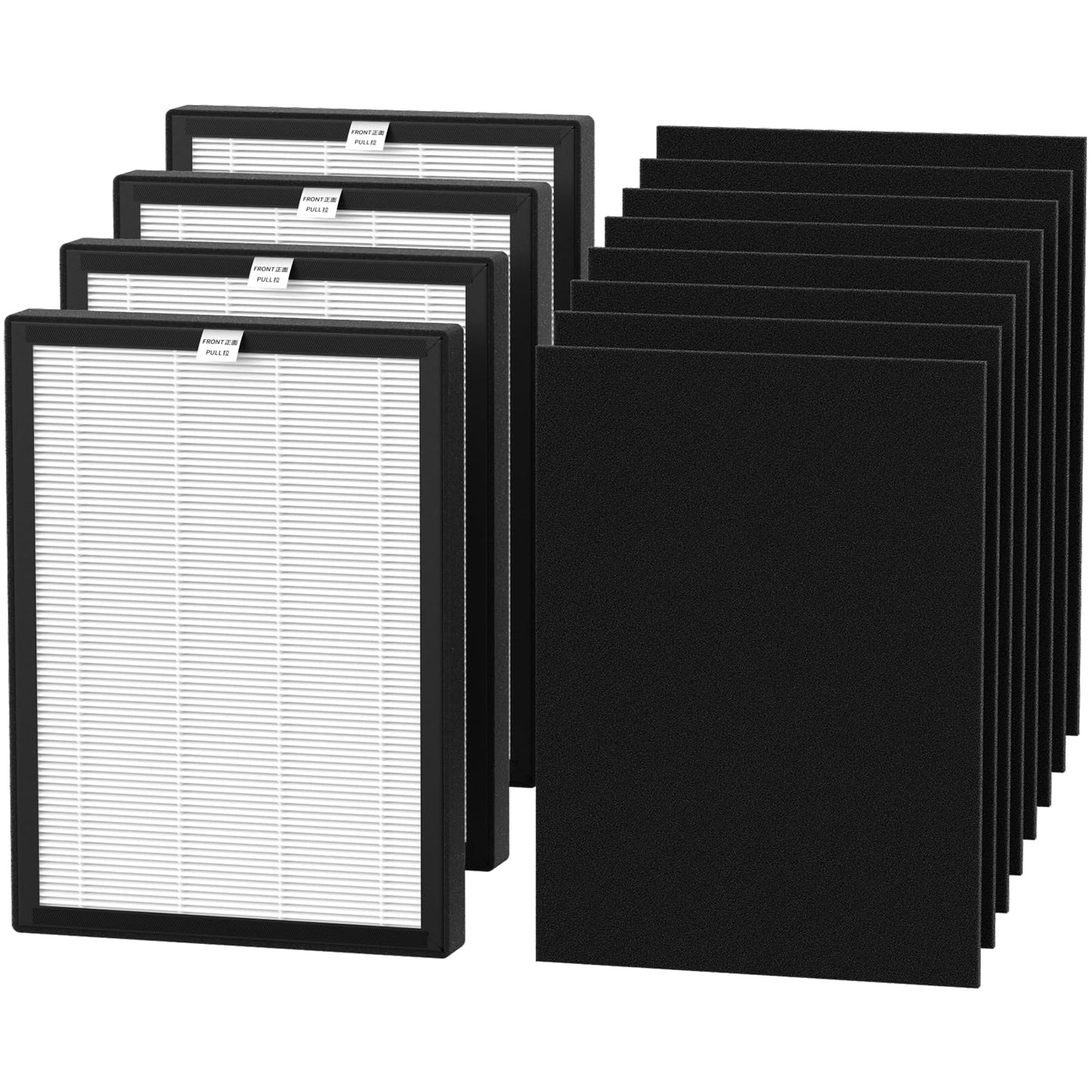 ProHEPA 9000 replacement filter Compatible with VEVA ProHEPA 9000 Air Puri-fier, Including 4 Filters & 8 Carbon Filters