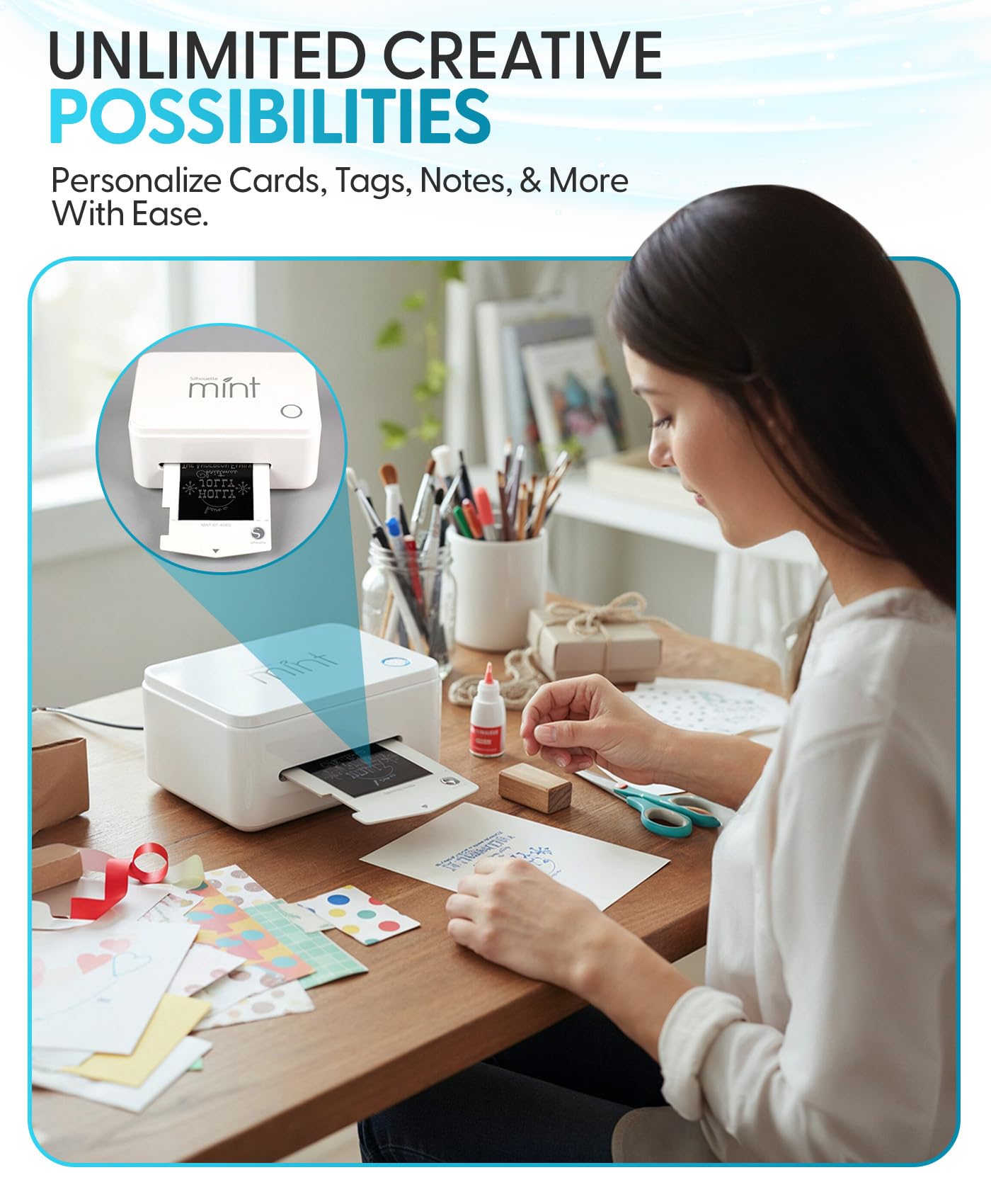 Silhouette America, Silhouette Mint Custom Printer (White) 4x4