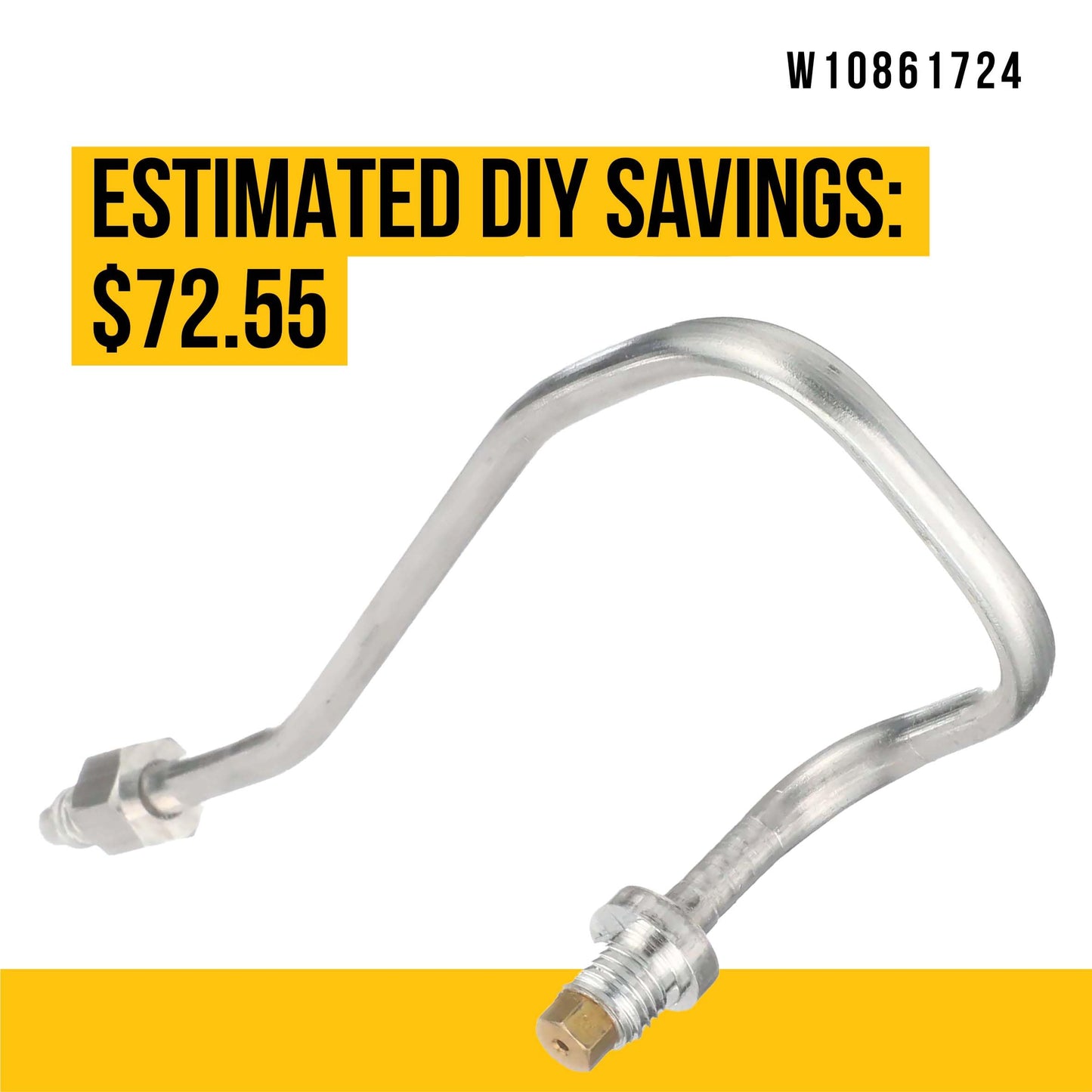 PartsBroz W10861724 Venturi Burner Tube - Compatible With Whirlpool Amana Range - Replaces AP5999421 PS11731644 4382294 W10512771 Ultra Durable Replacement Repair Parts