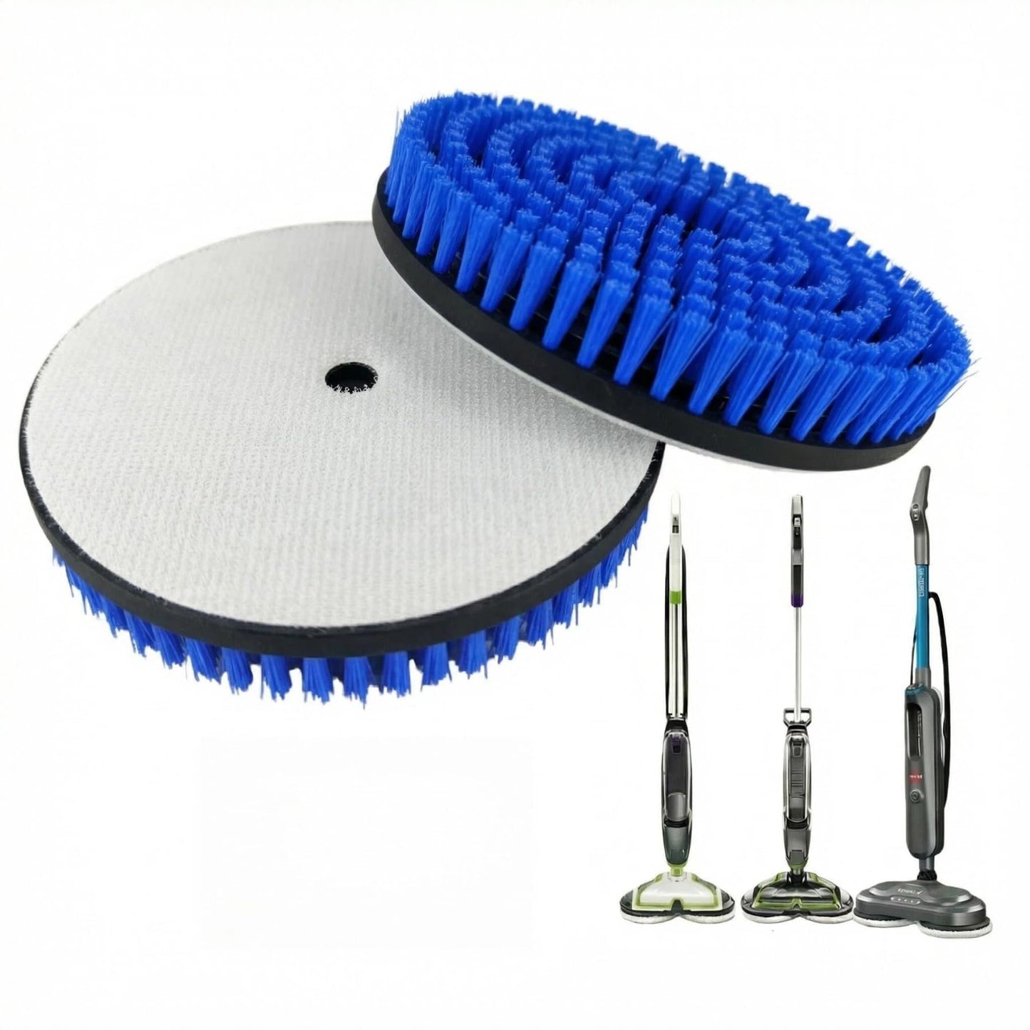 YUYUXB Spin Mop Brush Heads Replacement Pads for Bissell Spinwave Steam Mop 20393,20399,3897A,23157, 23159,2124, 2039A, 3712 - Hard Floor Cleaning Scrub Pads