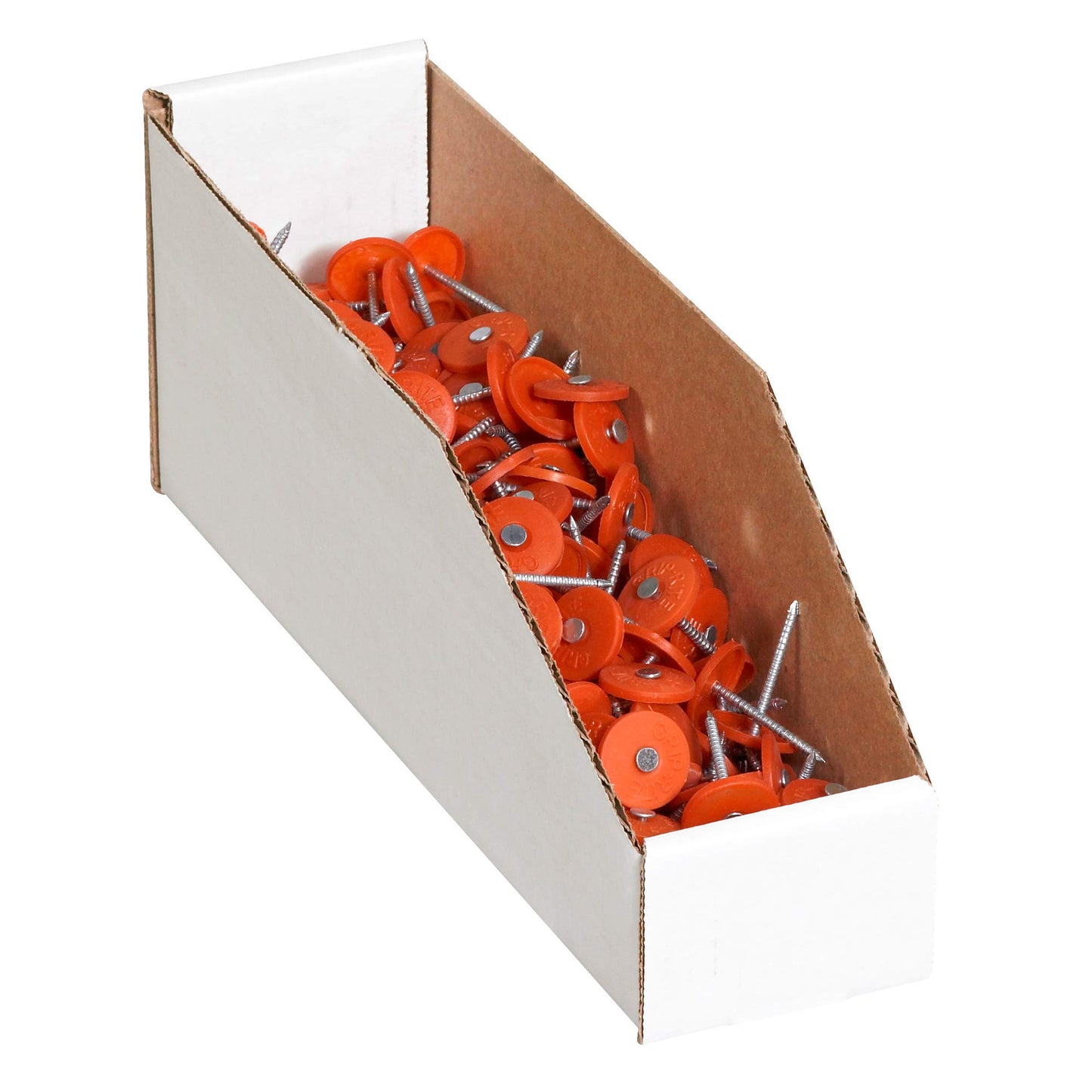Box USA Storage Bins Medium 3"L x 18"W x 4 1/2"H 25-Pack - Corrugated Cardboard Box for Packing, Moving, and Storage