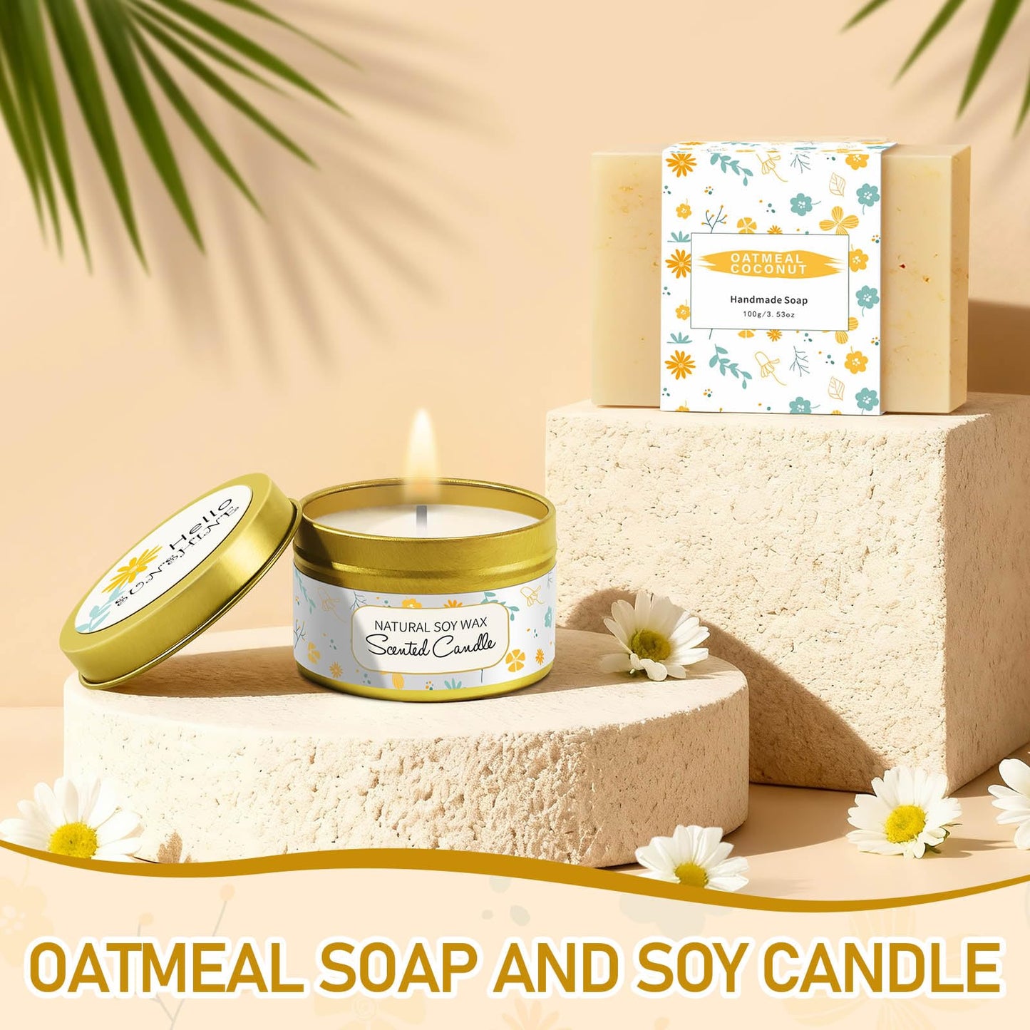 Self Care Gifts for Women Gift Baskets，Sending Sunshine Thinking of You Care Package Spa Gift Sets, Mothers Day Birthday Gifts for Women Mom Sister Wife Grandma Best Friends Her - Ivory