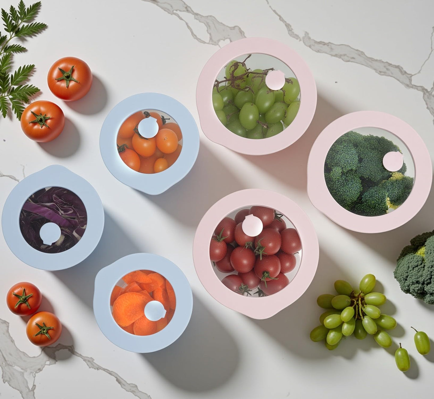 Urban Green Glass Food Container Set with Glass Lid, 5 Pack, Meal Prep Containers with Silicone Framed Airtight Lid, Leakproof, 100% Plastic Free