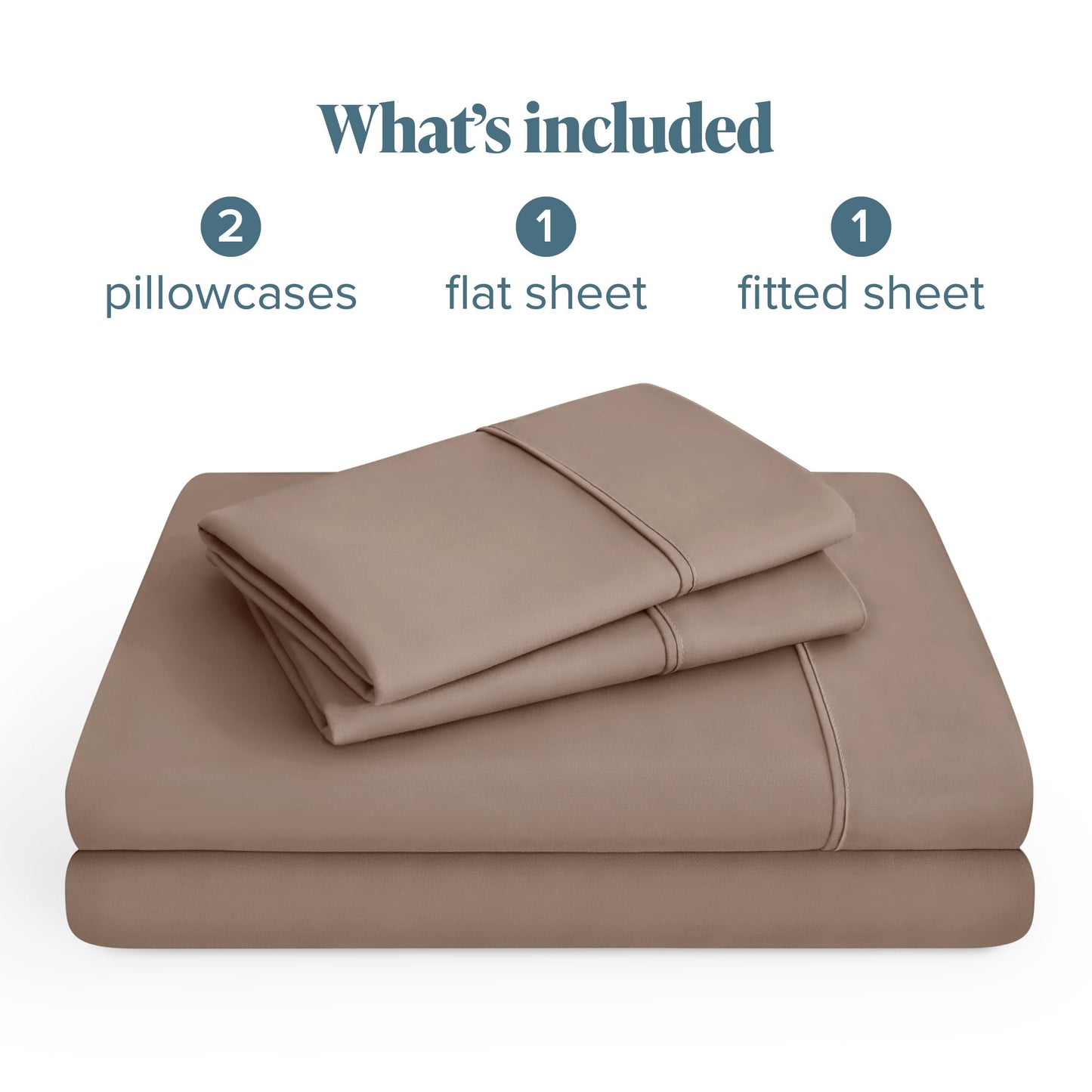 Bare Home King Sheet Set - 1800 Ultra-Soft Microfiber King Bed Sheets - Double Brushed - Deep Pockets - Easy Fit - 4 Piece Set - Bedding Sheets & Pillowcases (King, Taupe)