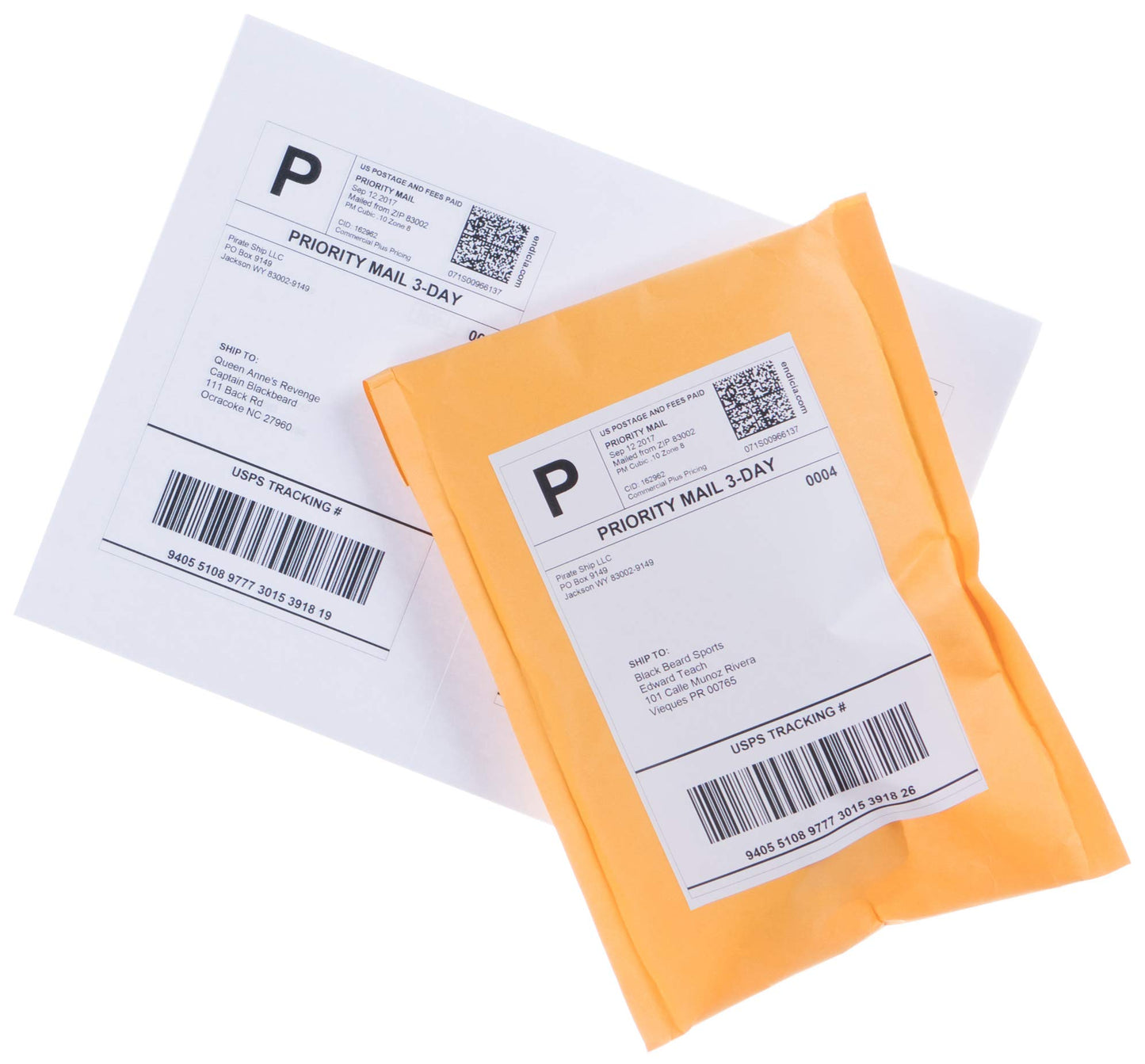 8.5" x 5.5" Half Sheet Self Adhesive Shipping Labels for Laser or Inkjet Printer (1000 Labels)