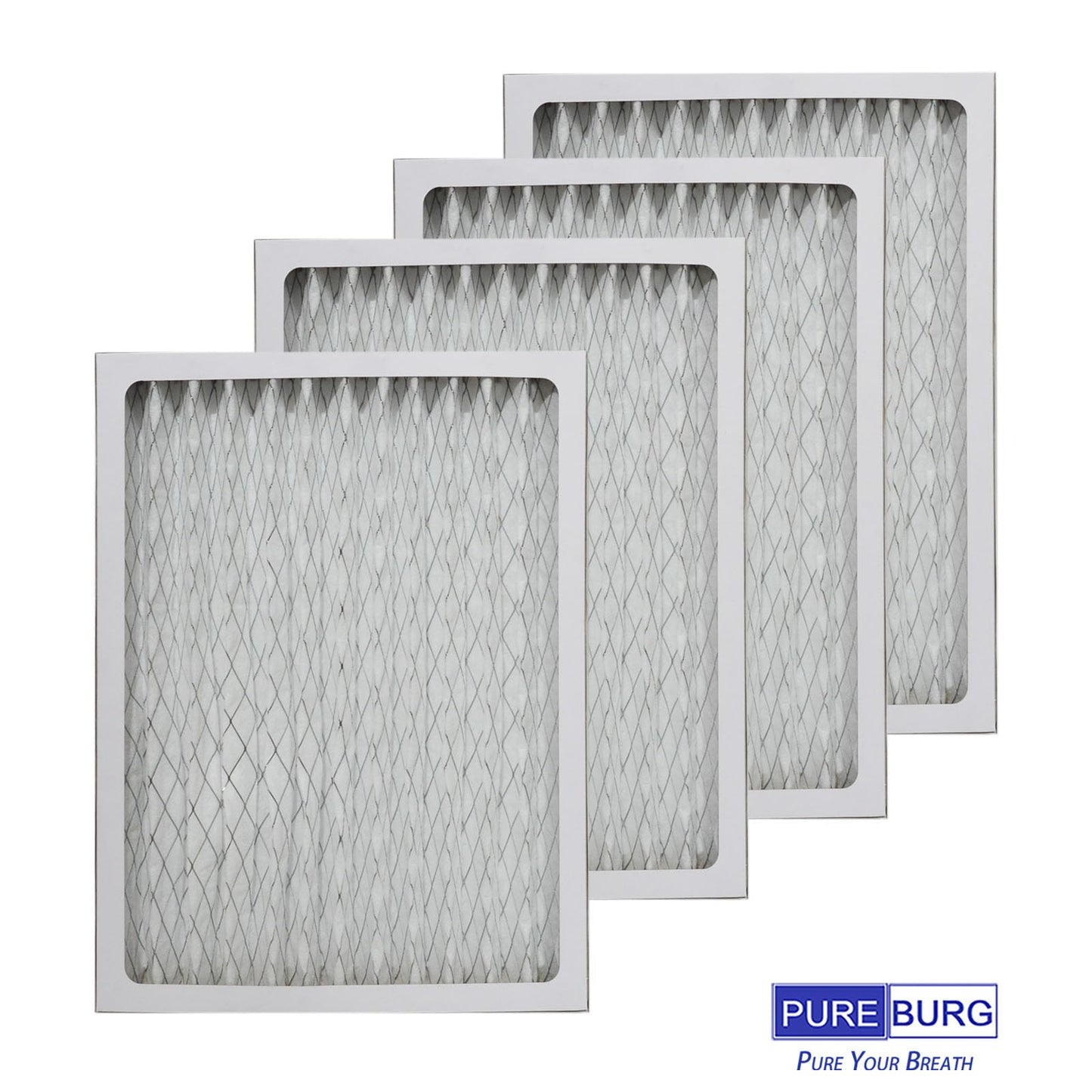 PUREBURG Replacement Filter Compatible with Honeywell TrueDRY DR90, DR90A, 2000, DR120 Dehumidifier, Replace Part 50070171-002, 17.5 x 13.5 x 1.55 MERV11, Pack of 4
