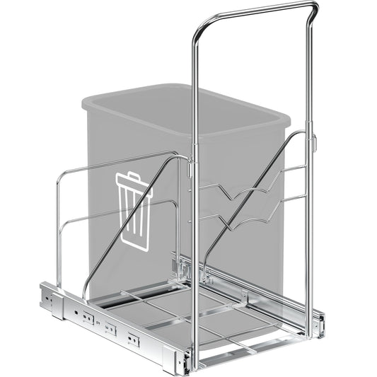 Simple Houseware Pull Out Under Cabinet Sliding Shelf for 7-13 Gallon Trash Can (Trash Can Not Included)