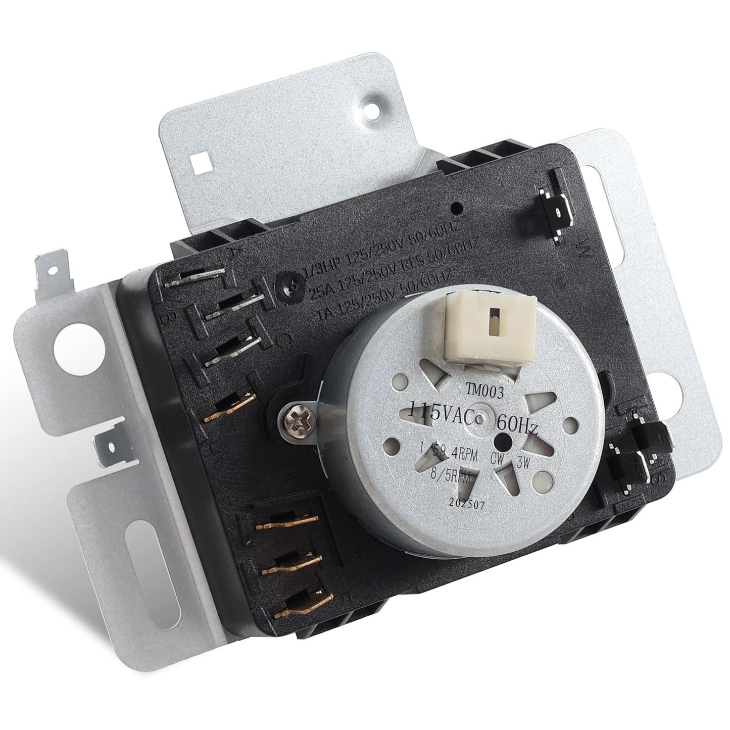 W10642928 Dryer Timer Compatible with Maytag 7MMGDC400DW1, MEDX655DW1, MGDX655DW0, MGDX655DW2, WPW10642928 Dryer Timer Replacement for 4448993, PS11756913, AP6023568, 115V AC 60Hz, 2-Year Warranty