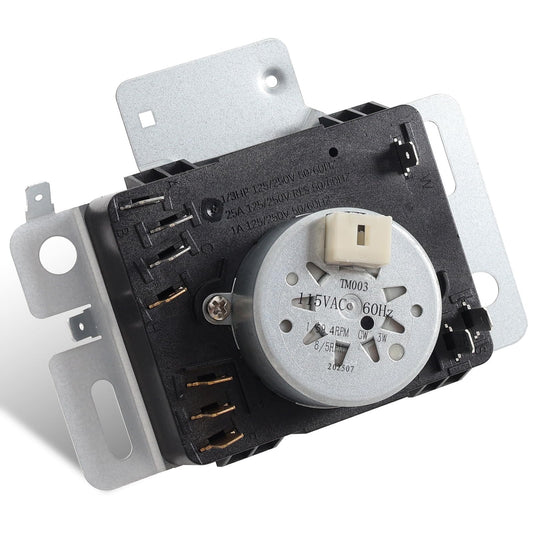 W10642928 Dryer Timer Compatible with Maytag 7MMGDC400DW1, MEDX655DW1, MGDX655DW0, MGDX655DW2, WPW10642928 Dryer Timer Replacement for 4448993, PS11756913, AP6023568, 115V AC 60Hz, 2-Year Warranty