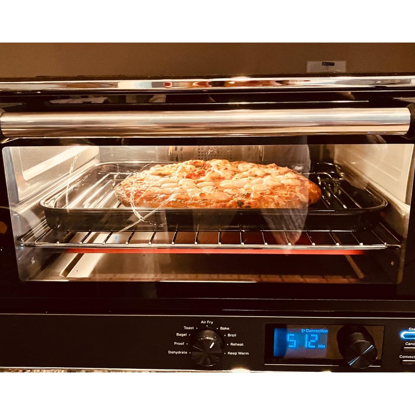 Allstare 304 Stainless Steel KCO124BM Oven Rack replacement Parts for KitchenAid Digital Air Fry Countertop Oven Accessories 14.1" x 12" KitchenAid Cooking Rack Toaster Oven Baking Wire Rack 1 Pack