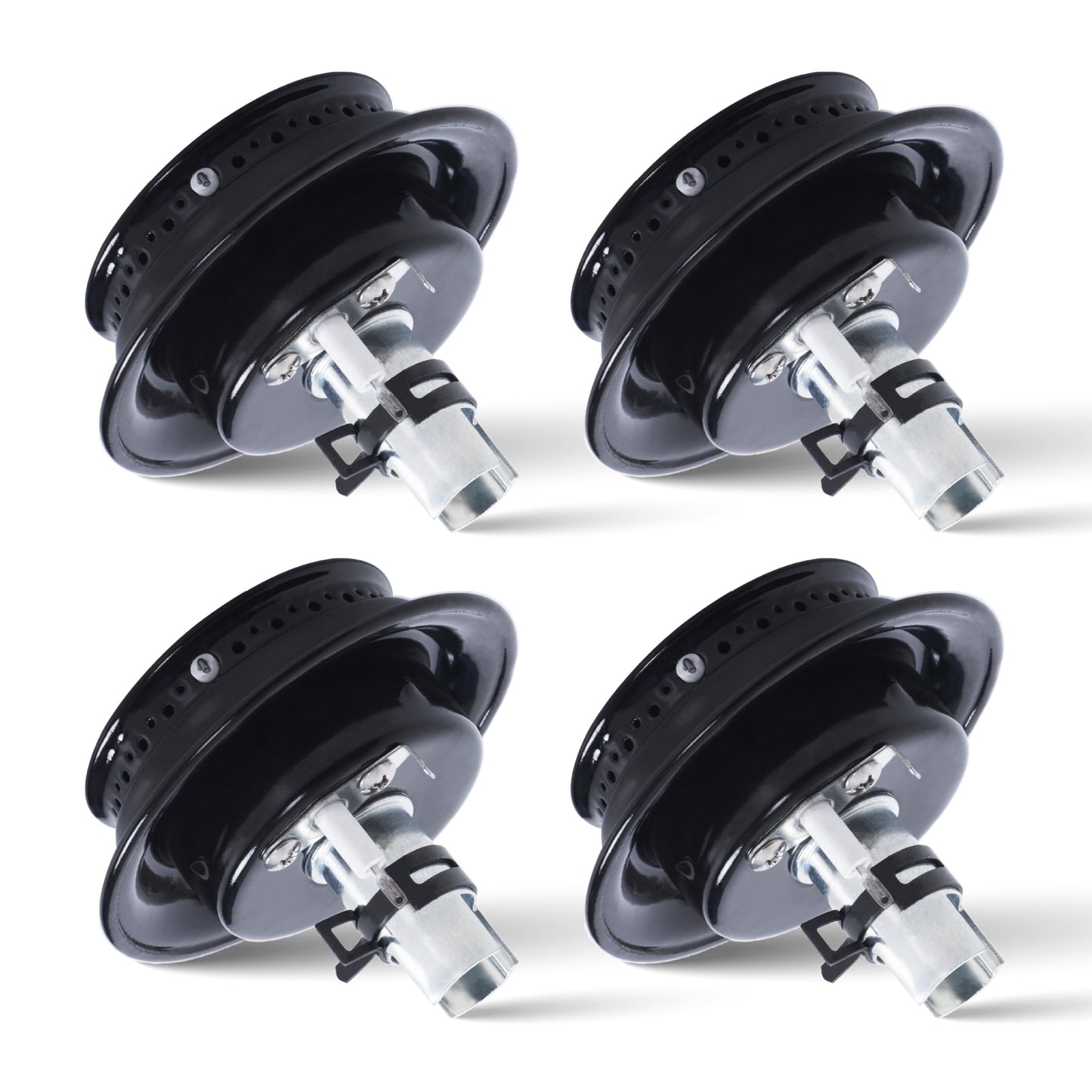 3412D024-09 Gas Range Sealed Burner Head & Igniter Assembly Ultra Durable Replacement by Canamax – Compatible with Magic Chef & Maytag Ranges - Replaces 12500050 3412D018-09 - Pack of 4