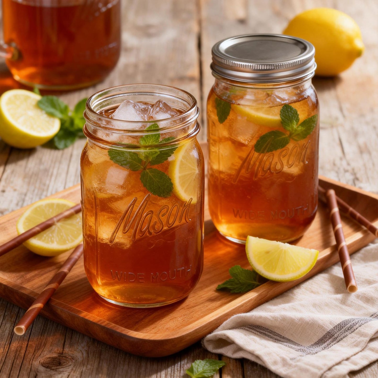 Rubtlamp Clear Mason jar 32 oz, 12 Pack Glass Jars - Wide Mouth Mason Jars with Airtight Lids for Pickling, Fermenting, Food Storage&DIY Crafts, Microwave & Dishwasher Safe