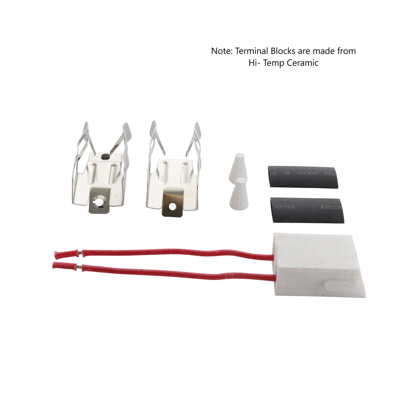 KITCHEN BASICS 101 MP22YA Electric Range Burner Coil Set Replacement for Whirlpool KitchenAid Maytag - Includes 2 8-Inch MP21YA and 2 6-Inch MP15YA Burners with 4 Ceramic Plug-in Terminal Blocks