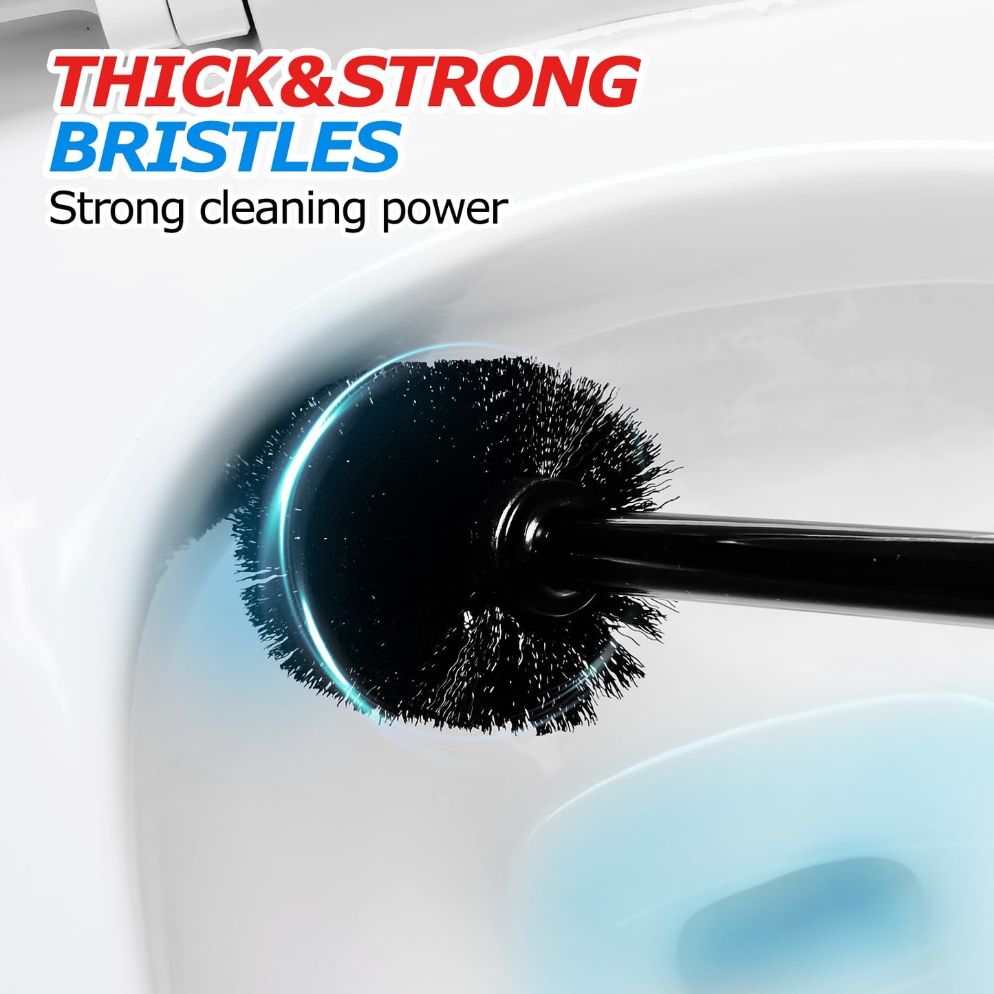 FORASTO 3Pack 2 in 1 Toilet Brush and Plunger Set, Extended Handle Plunger,Toilet Bowl Brush Plunger Set,Bathroom Cleaning Tools,Toilet Brush Plunger Combo,Cleaning Brush,Cleaning Supplies (21inch)