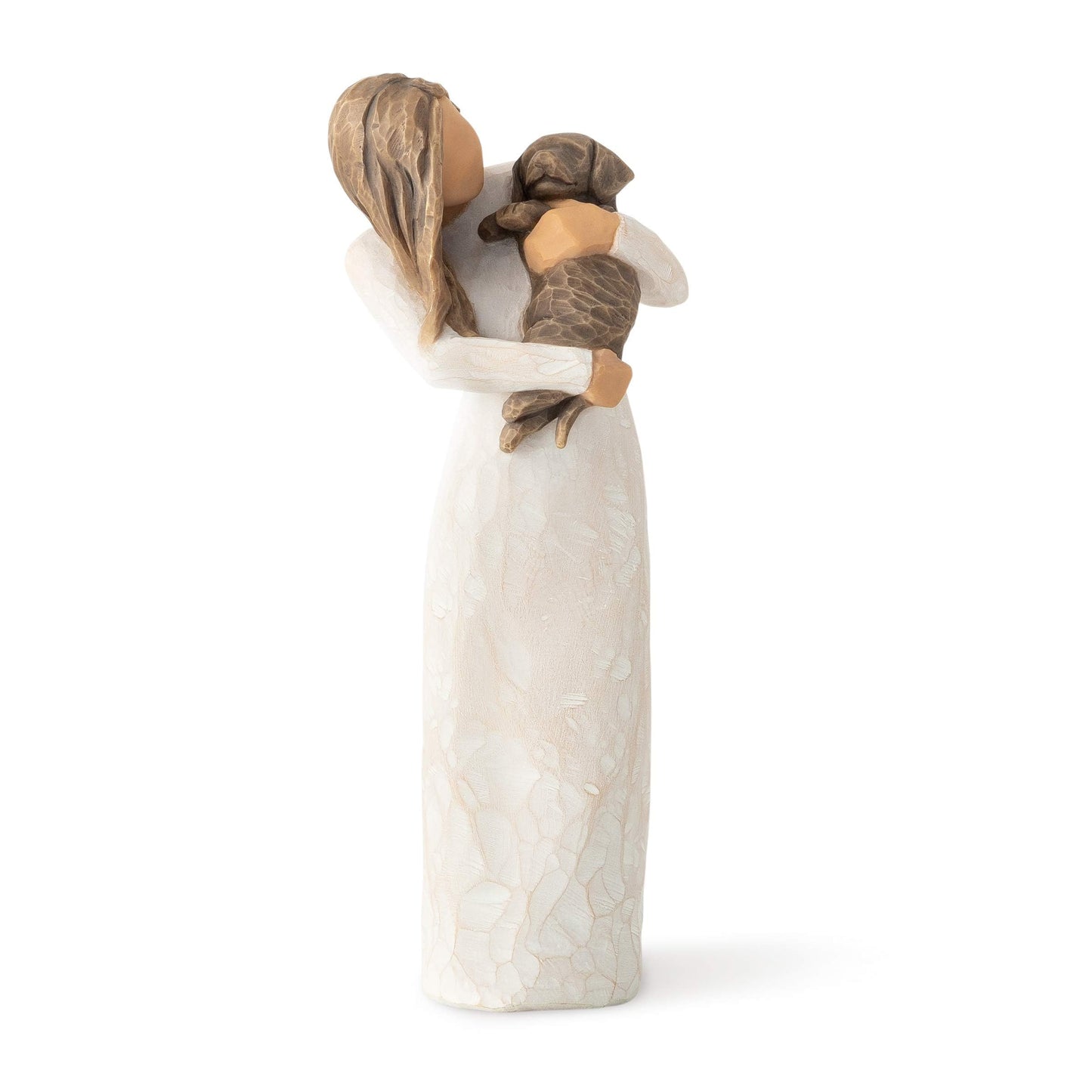 Willow Tree Adorable You (Dark Dog), A Joyful Friendship, Expresses Relationship with a Much-Loved Pet Dog, Sculpted Hand-Painted Figure