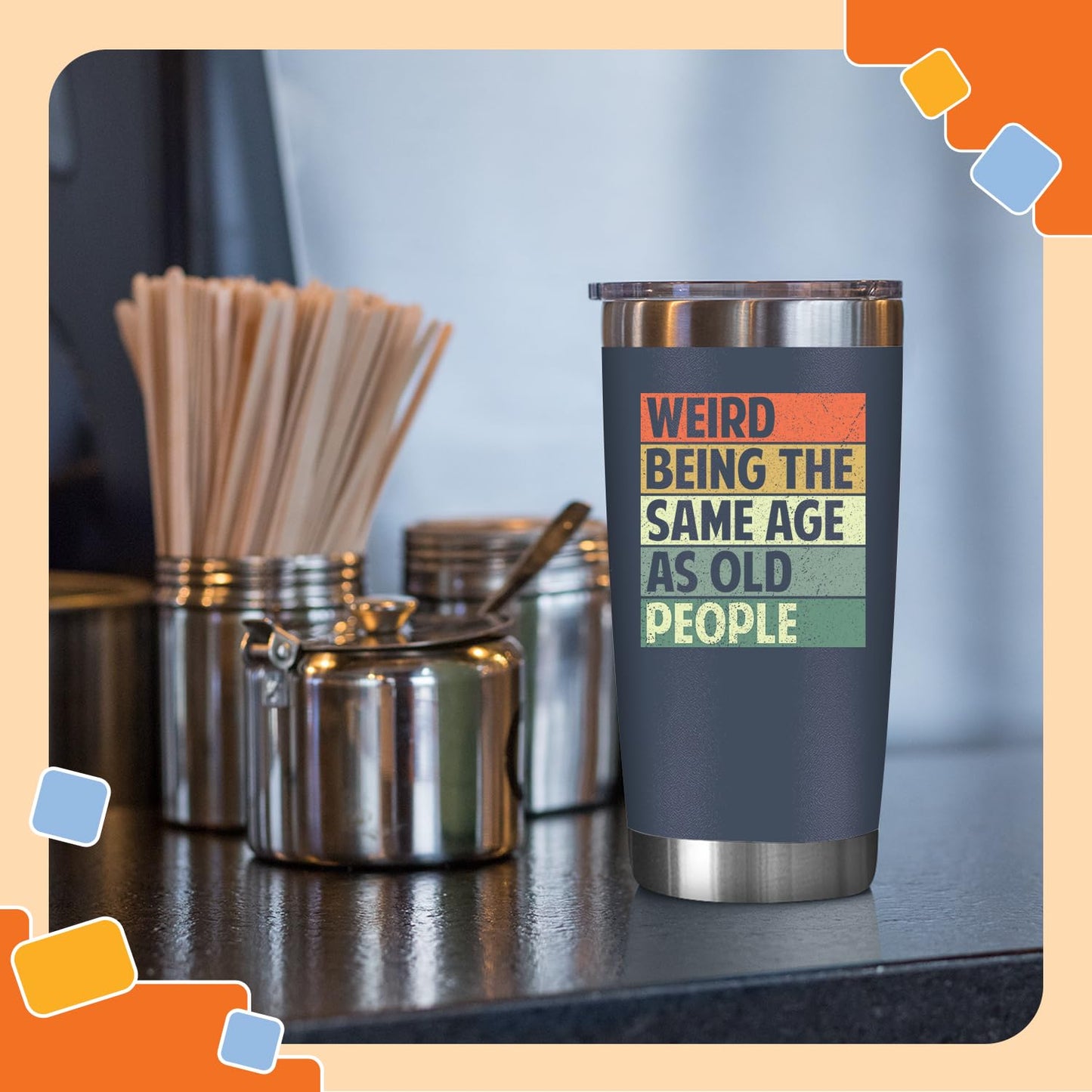 NewEleven 50th Birthday Gifts For Men Women - 50th Birthday Decorations For Him Her - Present For Men Women Turning 50 Year Old Gifts For Mom, Dad, Wife, Husband - 20 Oz Tumbler