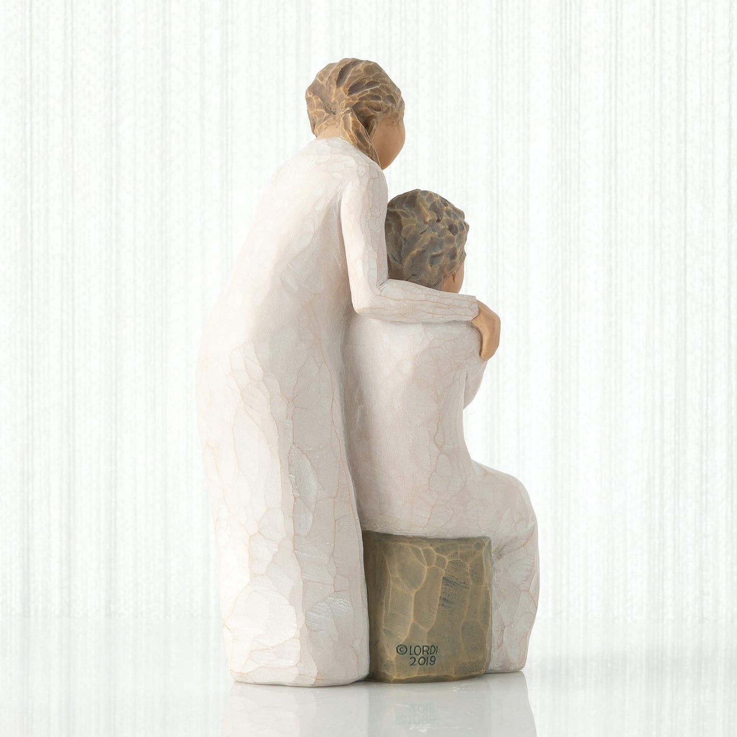 Willow Tree Loving My Mother, Here for You, as You've Always Been for me, Expresses Caring Relationship Between Adult Daughter and Mother, Remembrance of one Much Loved, Sculpted Hand-Painted Figure