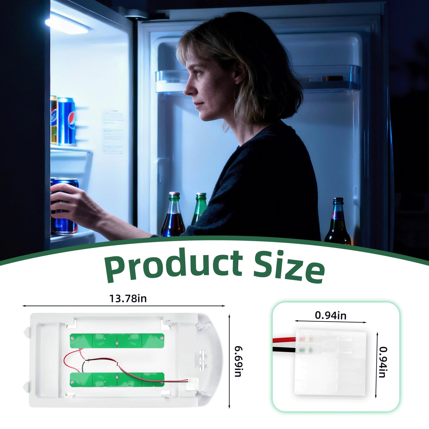 W11527432 W11387579 Refrigerator LED Light Replacement for Whirlpool Fridge Light Maytag Amana Module W11042554 W11333374 WRX735SDHZ02 WRX735SDHZ03 WRF555SDFZ11 WRX735SDHZ07 WRF555SDFZ15 WRF555SDFZ09
