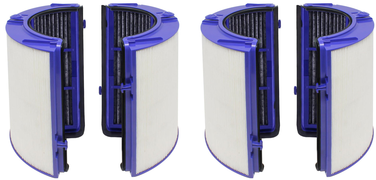 2 Premium Combi 360 Glass Filter Compatible with Dyson Pure Air Purifier Model PH01 PH02 PH03 PH3A PH04 TP06 HP06 TP07 HP07 TP7A TP09 HP09 TP10 HP10 HP4B. 970341-01 965432-01.