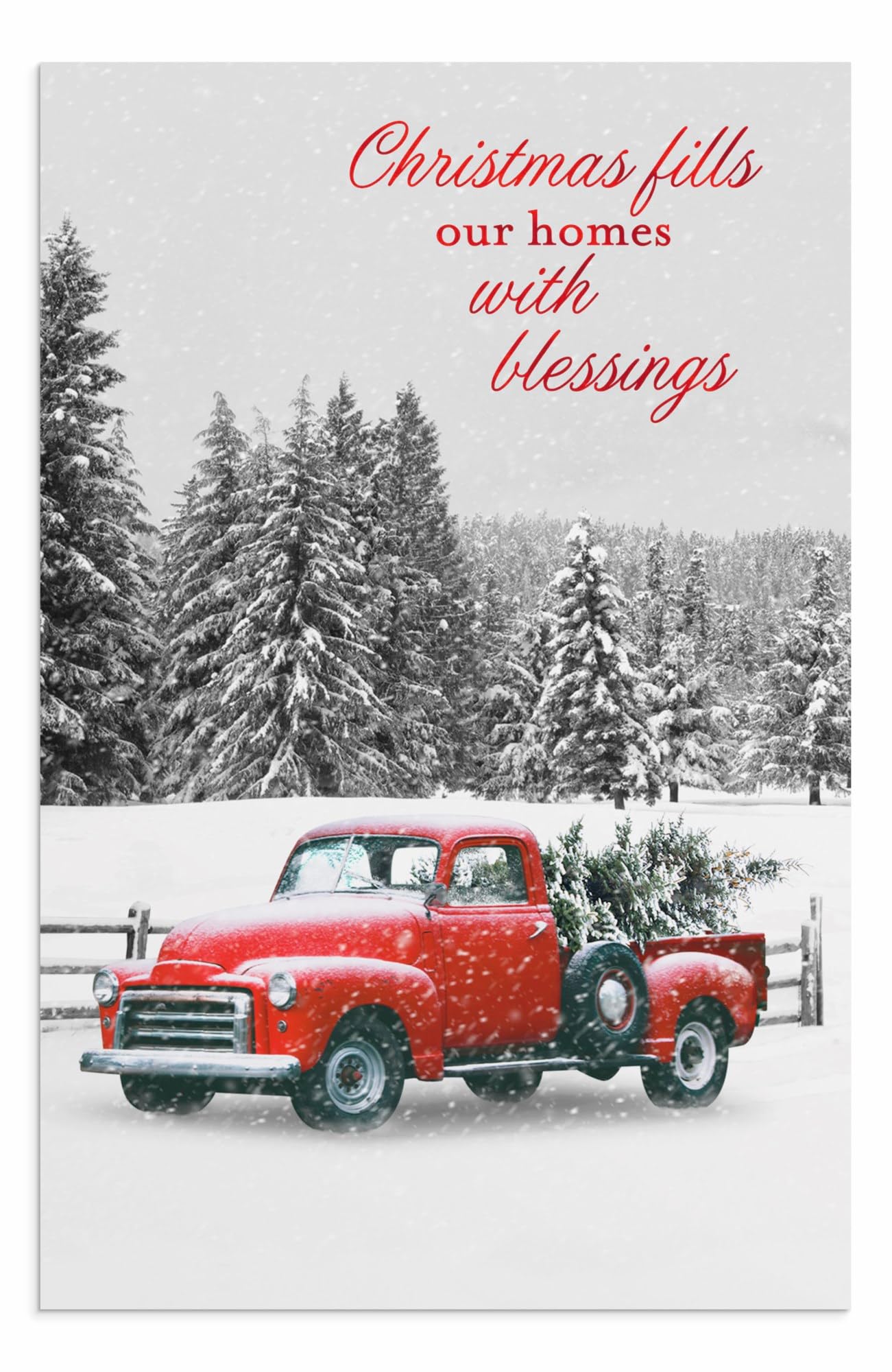 DaySpring - Black and White Christmas Classics - 60 Bulk Christmas Boxed Cards and Envelopes (U1347)