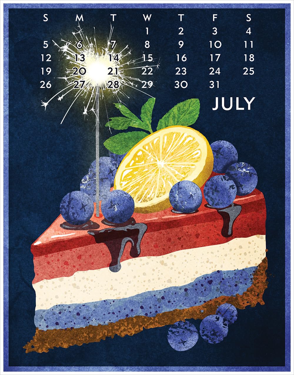 Linnea Design 2026 Poster Calendar 11 x 14" Artwork by Johanna Riley