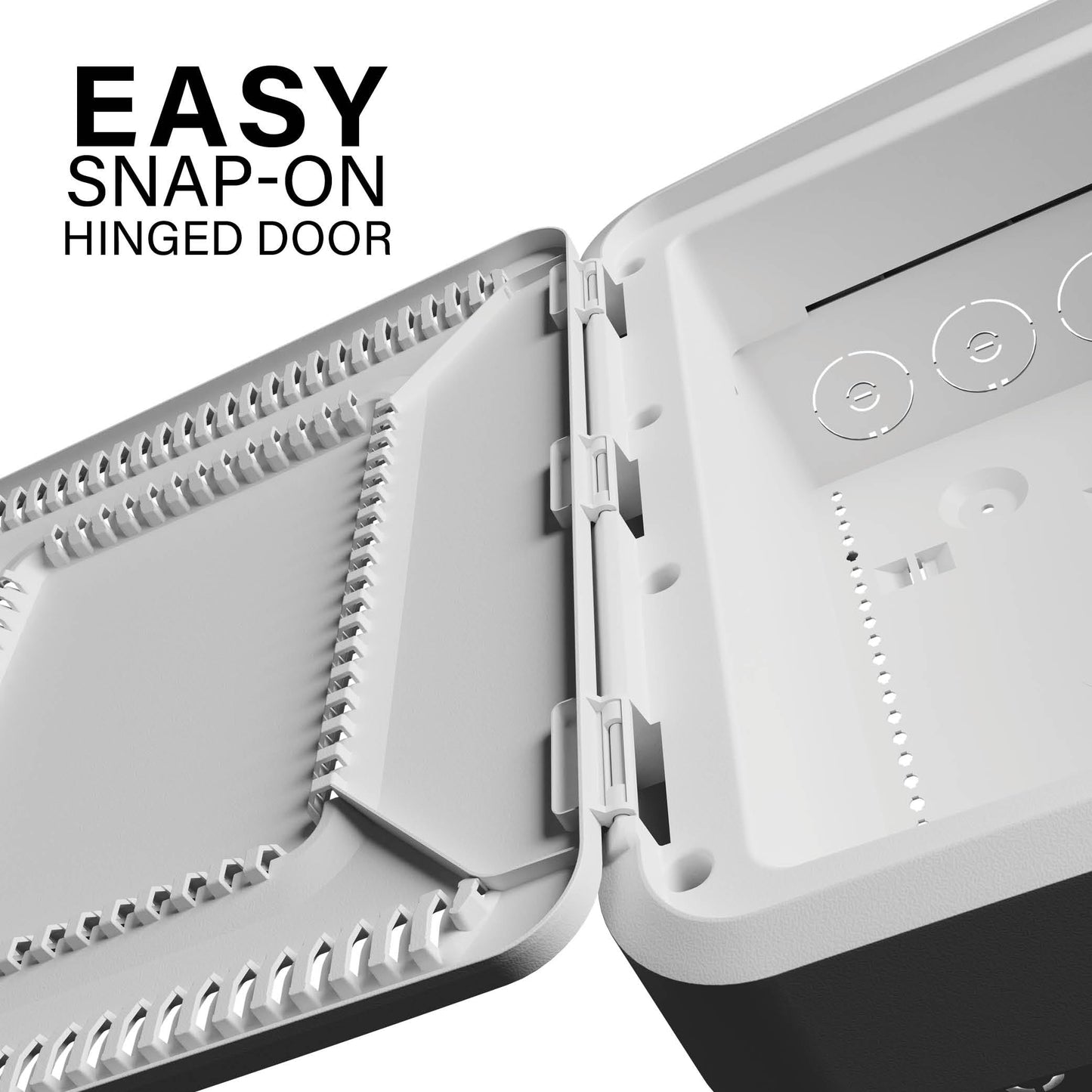 15-Inch Plastic Enclosure with Deep Trim-Ring and Hinged Door