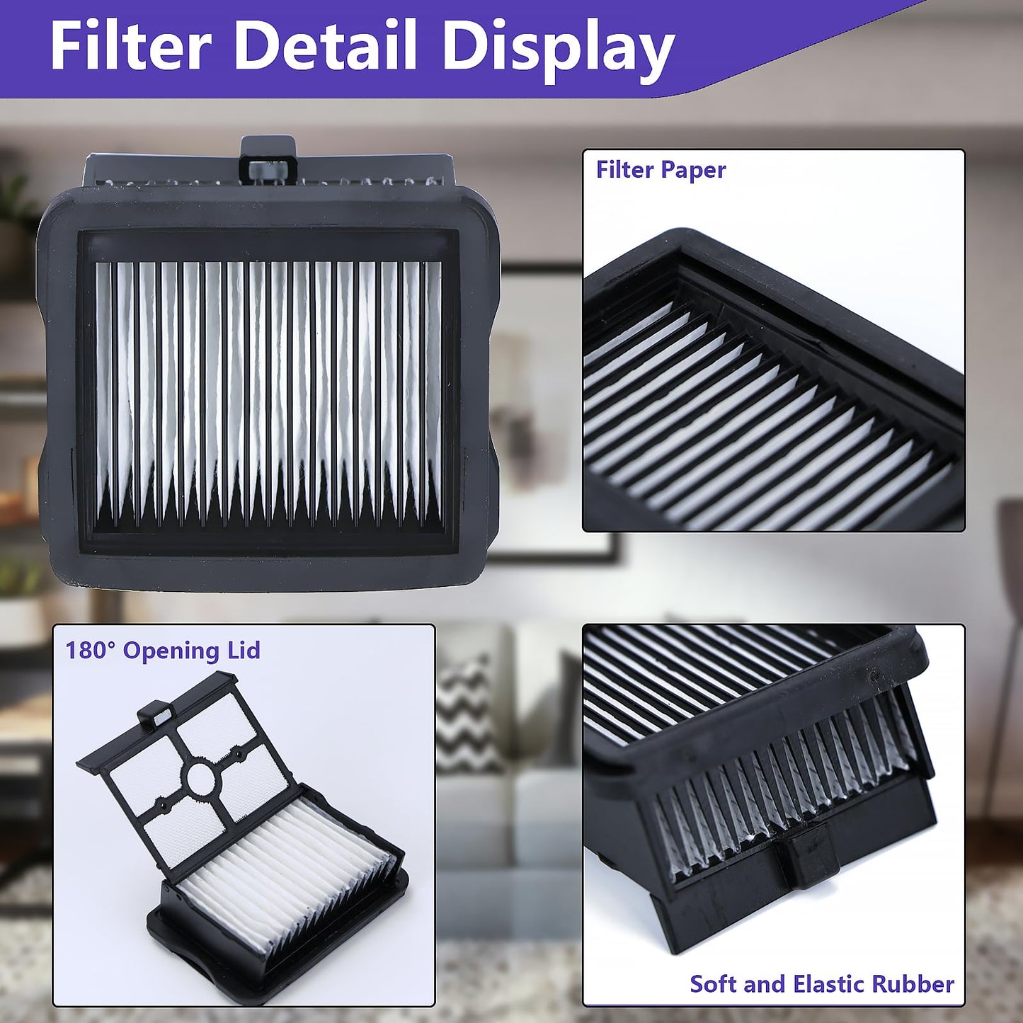 S20 Pro Replacement Accessories Compatible with Narwal S20 Pro Wet Dry Vacuum Cleaner (3 Brush Rollers & 6 HEPA Filters)