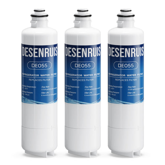 11032531 BORPLFTR50 Water Filter Replacement Compatible with Bosch Thermador Ultra Clarity Pro B36CL80ENS, 12028325, WFC100MF, BORPLFTR55, B36CL81ENG, 3 Pack, By DESENRUIS
