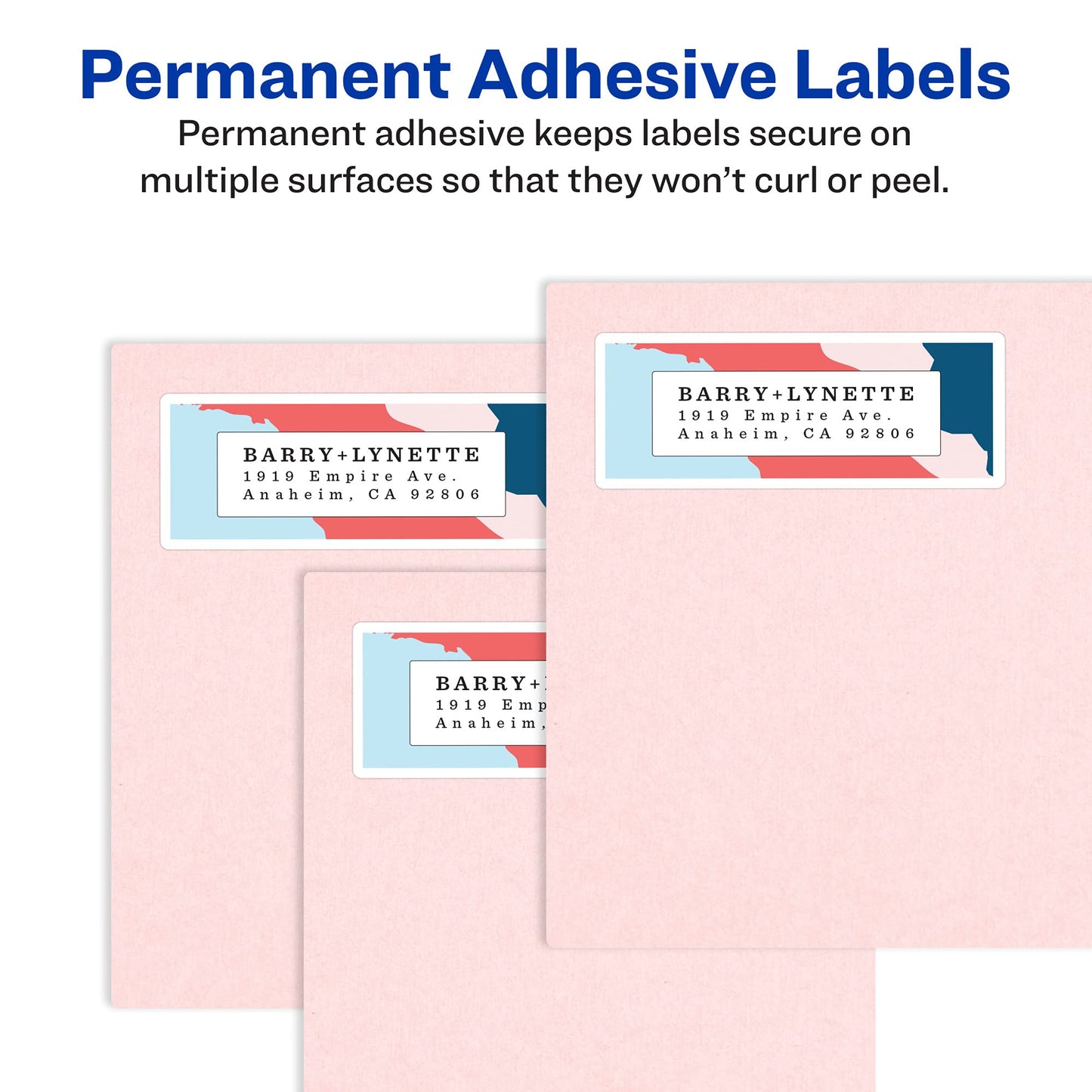 Avery Printable Return Address Labels, Sure Feed Technology, 2/3" x 1-3/4", White, Laser & Inkjet Compatible, 600 Blank Labels per Pack, Great for High-Volume Mailing (5-Pack of 18294)