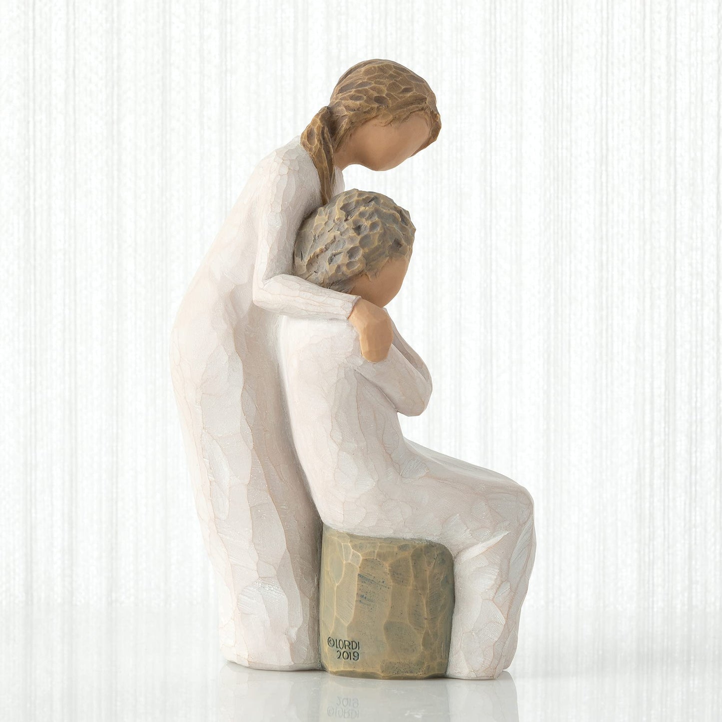Willow Tree Loving My Mother, Here for You, as You've Always Been for me, Expresses Caring Relationship Between Adult Daughter and Mother, Remembrance of one Much Loved, Sculpted Hand-Painted Figure