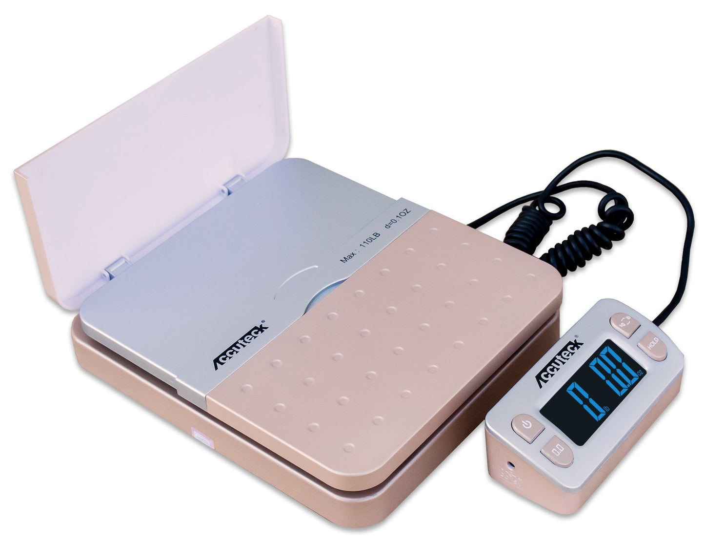 Accuteck ShipPro W-8580 110lbs x 0.1 oz Gold Digital Shipping Postal Scale, Limited Edition